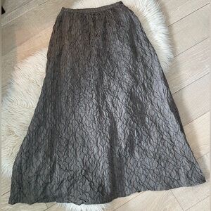 Piazza Sempione Textured Long Skirt Made In Italy (IT 38)